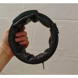 Remote Control Compression Latex Inflatable Electric Collar Type C Charging LED Fluorescent Color Changing