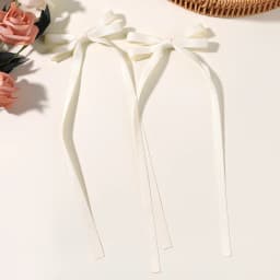 2pcs Long Tassel Ribbon Hairpin Cute Candy Bow Clip for Women Girls Party Gifts Headwear Side Clips Hair Accessories Wholesale