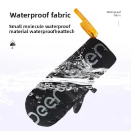 New Thinsulate Thermal Ski Gloves Winter Windproof Waterproof Snow Motorcycle Cycling Gloves with Free Waterproof Pouch