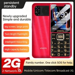 YEEMI K3 UNIWA 2G Feature Keypad Phone 2.4 Inch Sereen Dual SIM Card MAX 32GB 2500mAh FM SOS Big Button Button BT Phone