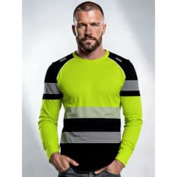 Men's Construction Workers Uniforms 3D Digital Printed Casual Round-Neck Long-Sleeved T-Shirt Comfortable T-Shirts Sportswear
