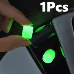 1/4Pcs Luminous Valve Caps Fluorescent Green Blue Night Glowing Car Moto Bicycle Wheel Styling Tyre Hub Universal Cap Decor