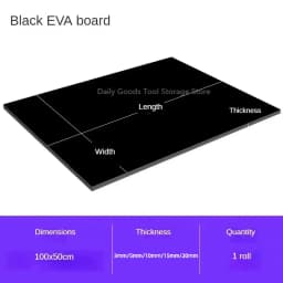 Thickness 3/5/10/15/20mm EVA Foam Sheets Sound-Absorbing Foam Cosplay EVA Rubber Pad Handmade Model Making Material 100x50cm