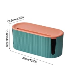 Cord Organizer Box Cord Management Box Household Cable Wire Box Hider Desktop Cord Storage For Hiding Power Strips And