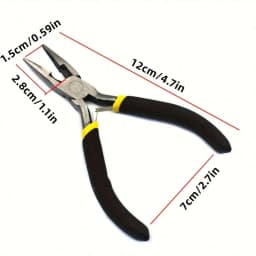 3/2/1pcs 12cm DIY Handmade Pliers, 1 Golden Ring, and 1 Silvery Tweezers to Make and Repair Various Jewelry Accessories