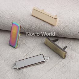 50-100 Pcs Metal Label Personalized Tag for Handbag Laser Engrave Logo Custom Brand Logo Bag Labels Plate Etiquettes Metalique