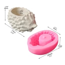 3D Animal Flowerpot Pen Holder UV Crystal Epoxy Mold Elephant Cement Plaster Clay Resin Silicone Mould DIY Crafts Casting Mold