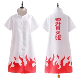 Anime Akatsuki Cosplay Costume Red Cloud Robe with Necklace Headband Ring Set for Role Play Adult Game Costume