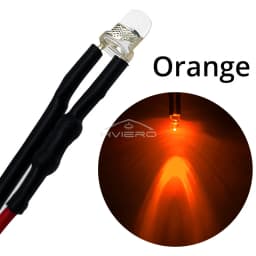 10Pcs 3mm 5mm Round LED 12V 20cm Pre Wired White Blue Yellow Diode Lamps DIY Billboard Decoration Lights Emitting Diodes Bulbs
