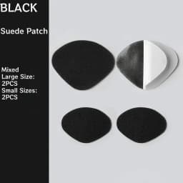 4PCS Self-Adhesive Suede Shoe Repair Patches Cuttable Washable Anti-Wear Fabric Stickers for Shoe Holes