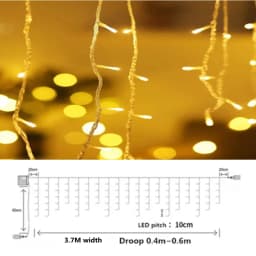 Christmas Fairy Curtain String Lights 3.4M LED Star Deer 220V 110V Garland Festoon for Xmas Tree New Year Navidad Party Decor