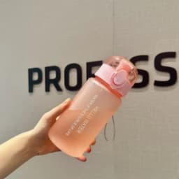 550ML Space-Themed Water Bottle with Anti-Slip Lid & Handle - Durable Plastic, Leak-Proof Design for Outdoor Sports, Camping