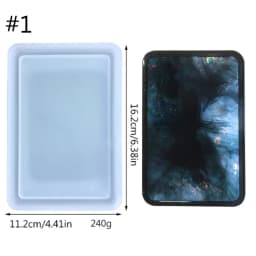 Photo Frame Resin Art Shaker Mold Creative Card Pendant Clear Quicksand Silicone Mold DIY Crafts Casting Epoxy Mold for Keychain