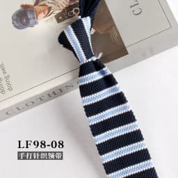 New Trendy British Casual Knitted Ties For Men Narrow Flat 6cm Width Striped Neckties College Boys Shirt Accessories Suit Cravat