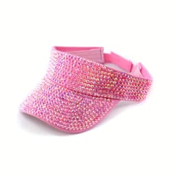 New Women's Shiny Rhinestone Sun Hat Adjustable Acrylic Baseball Cap suitable for outdoor activities holiday parties casual wear