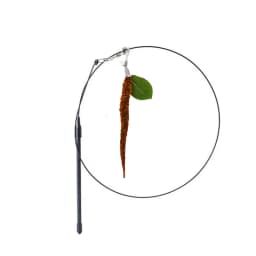 Caterpillar Cat Toy Set Cat Feather Teaser Wand Toy for Kitten Cat Dog Plush Worms Interactive Training Playing Stick Pet Toy