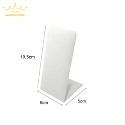 Custom Color Ear Studs Display Rack 12 Holes Earrings Holder Jewelry Organizer L Shaped Earring Display Stand 1pcs