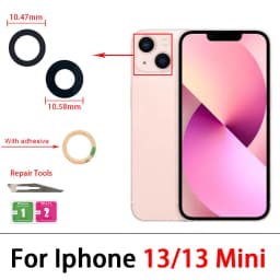 Camera Glass Lens Back Rear Camera Glass Lens with Glue Replacement Repair Spare Parts For iPhone 11 Pro Max 14 Plus 13 12 Mini