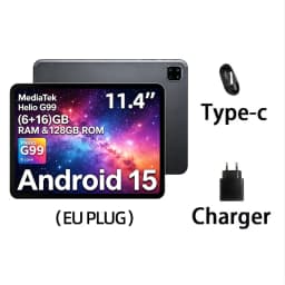 BMAX I12 Power Tablet 11.4" 2.4K IPS 90Hz Display MediaTek Helio G99 8-core 22(6GB+16GB) RAM 128GB ROM 8000mAh Type-C Android 15 Tablets 4G LTE GPS WiFi Support Dual SIM