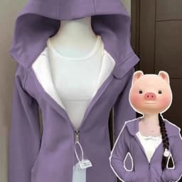 Korean Spring New Slim Solid Color Hooded Jacket 2026 Womens Hooded Zipper Slim Y2k Jacket Casual Fashion Street Sweatshirt Top
