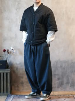 Lightweight Loose Cotton Jacket with Durable Double-Stitching Short-Sleeved Unisex Casual Wear for Teenagers in Winter