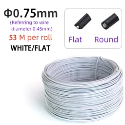 1 Roll Plastic Coated Iron Wire Twist Ties Cable Organizer Plant Vines Line Management 0.55/0.75mm Round/Flat Type Wrap Colored