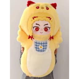 Tanjiro Kamado Plush Pillow Soft Detachable Scarf Nezuko Kamado Throw Pillow Cute Fluffy Home Decor Decoration Collection Gifts