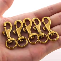 5pcs Metal Swivel Lanyard Snap Hook, Key Chain Swivel Hook Lobster Claw Clasp