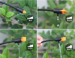 10Pcs 0~60L Micro Drip Irrigation System Tool Adjustable Dripper Pressure Compensated Dripper Garden Plants Watering Regulator