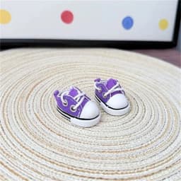 3.5cm Doll Canvas Shoes Leather Shoes For 15 17 cm For Labubu Doll Mini 1/6 BJD OB27 10cm Cotton Doll Clothing Outfit Accessory