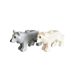 MOC City Animals Building Block Model Farm Ranch Scene Accessories Goat Wolf Pig Owl Flamingo Parrot Bird Zoo Kids Brick Toy T04