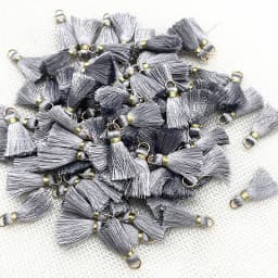 100/50Pcs 20mm Mini Metal Hanging Ring Tassel Trim Pendant DIY Craft Jewelry Handmade Earrings Decor Materials Fringe Trim