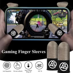 Soft Game Fingertip Gloves Sweatproof Anti-slip Gamer Thimbles Touch Screen Finger Sleeve Breathable Fingertip Cover for Gamer