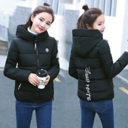 2026 Causal Ladies Padded Jacket Short Autumn Winter Wadded Jacket Women Hooded Short Coats Female Plus Size Parkas Overcoat