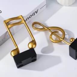 Set Of Three-Note Figurine Decorative Art Statuette Musical Note Handicraft Living Room Wine Cabinet Desk Ornaments Home Decor