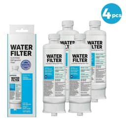 4 PCS DA97-17376B Refrigerator Water Filter Compatible For Samsung HAF-QIN/EXP, HAF-QIN, DA97-08006C, RF28R7351SG, RF23M8070SR