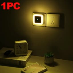 1/4/8pcs LED Night Light,Plug in Night Lamp,Dimmable Indoor Lighting,Decorative Wall Light for Corridor,Cabinet,Toilet,Kids Room