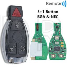 Great 315/433MHz NEC Chip BGA Style FBS3 System Car Remote Key Support BGA&NEC For Mercedes Benz A C E S GLA GLC GLK W203-W222