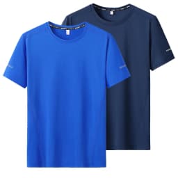 2pcs T-shirt for Men Plus Size 6XL/7XL Sport Quick Dry T-shirt Round Neck Big Size Short Sleeve Oversize Fitness Running T Shirt