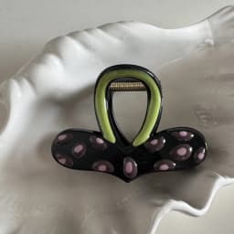 Korean love Epoxy color point grab clip high-end sensual hair volume medium hair grab half tie hair shark clip headwear