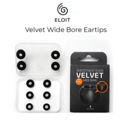 ELOIT/DIVINUS Velvet Wide Bore Silicone Earphone Eartips For 4-6mm Nozzle, Soft Deeply Ear Tips For Earbuds Tanchjim 4U,Davinci