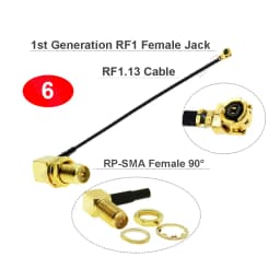 1pcs SMA to IPX Jumper 1st/4th Generation RF1/ RF4 Female Jack to SMA/ RP-SMA Female WIFI Antenna Cable RF1.13 Extension Pigtail