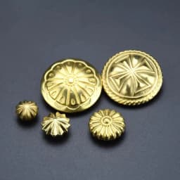 High-End Brass Wallet Buckle Leather Decorative Studs Brass Chrysanthemum Studs Belt Buckle Decoration Pure Copper Hardware