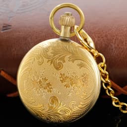 Antique Luxury Tourbillon Moon Phase Steampunk Mechanical Pocket Watch Retro Gentleman Analog Signal Clock Lady Jewelry Gift