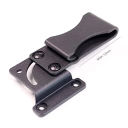 90 Degree Rotated Loop Clamp With Hardware Black Plastic Belt Clip Swivel For Kydex Holster Scabbard Tool Parts