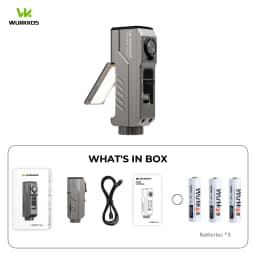 Wurkkos HD02 MINI 1300LM EDC Flashlight Pocket-Sized Tool Light with High-CRI Wing & Red Light Detachable-Battery Design Torch