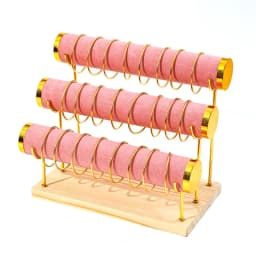 Phnom Penh Bracelet Rack, Bracelet Storage Rack, Wrought Iron Jewelry Rack, Trapezoidal Organizer, Metal Bracelet Display