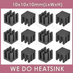 WE DO HEATSINK 10x10x10mm Without or With Thermal Pad Aluminum Heat Sink IC Memory Chip Heatsink Cooling Cooler