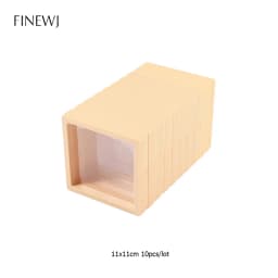 Lot of 10pcs 3D Floating Frame Display Stand Gift Ornament Organizer PE Film Anti-Oxidation Medallions Coin Jewelry Storage Box
