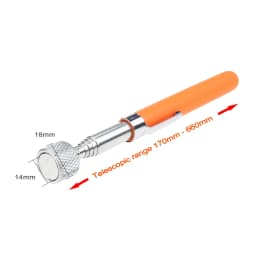 Portable Telescopic Magnetic Magnet Pen with LED Light Handy Tools Capacity For Picking Up Nut Bolt Extendable Pickup Rod Stick